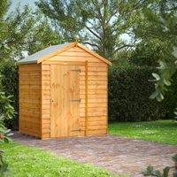 Powersheds Apex Overlap Dip Treated Windowless Shed - 4 x 6ft