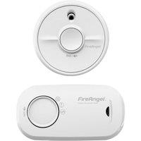 FireAngel FA3313-SB1-T2 Optical Smoke Alarm & Carbon Monoxide Alarm with 1 Year Replaceable Batteries Twin Pack