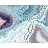 Origin Murals Marbled Ink Soft Teal Wall Mural - 3 x 2.4m