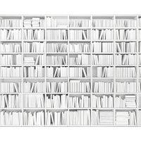 Origin Murals Library White Wall Mural - 3 x 2.4m