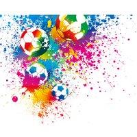 Origin Murals Football Splash Multi Wall Mural - 3 x 2.4m