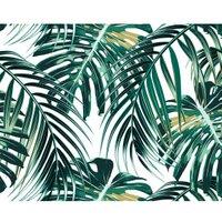 Origin Murals Tropical Leaves Emerald Wall Mural - 3.5 x 2.8m