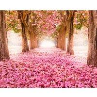 Origin Murals Blossom Trees Rose Pink Wall Mural - 3.5 x 2.8m