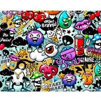 Origin Murals Graffiti Monster Multi Wall Mural - 3.5 x 2.8m
