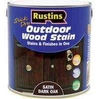 Rustins Outdoor Woodstain - Dark Oak - 2.5L
