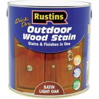 Rustins Outdoor Woodstain - Light Oak - 2.5L