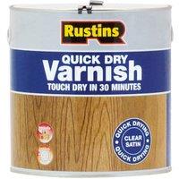 Rustins Quick Dry Satin Varnish - Clear - 2.5L