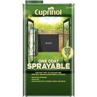 Cuprinol One Coat Sprayable Fence Treatment - Black - 5L