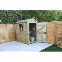 Forest Garden Timberdale Apex Shed with Base - 6 x 4ft