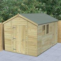 Forest Garden Timberdale Apex Shed Combo - 12 x 8ft