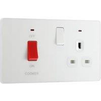 BG Evolve 45A Cooker Control Socket - Pearlescent White