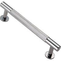 Carlisle Polished Chrome Knurled Cabinet Pull Handle - 128mm