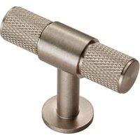 Carlisle Satin Nickel Knurled Cabinet T-Bar Knob