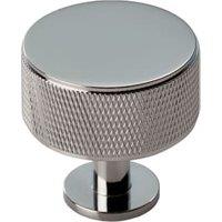 Carlisle Polished Chrome Knurled Cabinet Radio Knob - 160mm