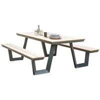Norfolk Leisure Wembley Anthracite/Grey Picnic Bench