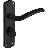 Goodrich Matt Black Lever Bathroom Door Handle - 1 Pair