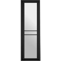 LPD Internal Greenwich 3 Lite Demi Panel Primed Black Solid Core Door - 579 x 1981mm