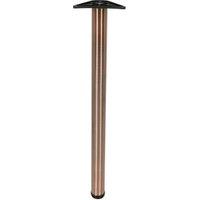 Rothley Antique Copper Worktop Leg - 60 x 870mm