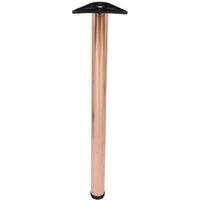 Rothley Polished Copper Worktop Leg - 60 x 870mm