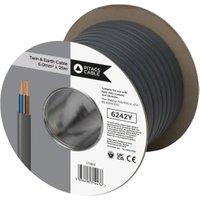 Twin & Earth 6242Y Grey Cable - 6.0mm2 - 25m