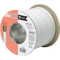 3 Core 3093Y White Heat Resistant Flexible Cable - 0.75mm2 - 25m