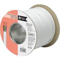 3 Core 3093Y White Heat Resistant Flexible Cable - 1.5mm2 - 25m
