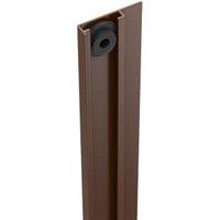 DuraPost U Channel Sepia Brown Cover Strip - 2100mm