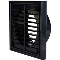 Manrose 100mm PVC Fixed Grille - Black