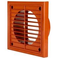 Manrose 100mm PVC Fixed Grille - Terracotta
