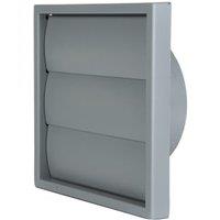 Manrose 100mm PVC Gravity Grille - Grey
