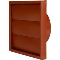 Manrose 100mm PVC Gravity Grille - Terracotta