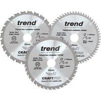 Trend CSB/190/3PK Craft Pro 90 x 30mm Mixed Saw Blade - Triple Pack