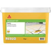 SikaCeram 621 FlowFix Porcelain / Ceramic Ivory Paving Jointing Compound - 15kg