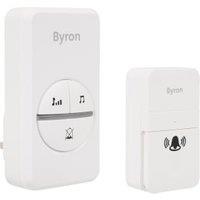 Byron Kinetic Doorbell with Chime - White