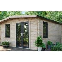 Powersheds Right Hand Door Apex Chalet Log Cabin - 16 x 14ft