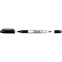 Sharpie Black Twin Tip Permanent Marker - Pack of 2