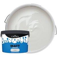 Crown Matt Emulsion Paint - Soft Grey - 10L