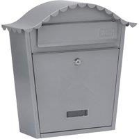 Burg Wachter Classic Post Box - Silver