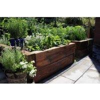Charred Brushwood Sleeper - 100 x 150mm x 1.2m