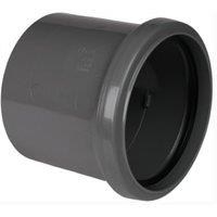 FloPlast 110mm Anthracite Grey Single Socket Coupling