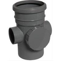 FloPlast 110mm Anthracite Grey Soil Access Pipe