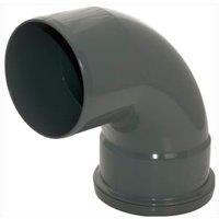 FloPlast 110mm Anthracite Grey Soil Pipe Bend Socket/Spigot - 92.5
