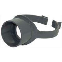 FloPlast 110mm Anthracite Grey Soil Pipe Strap on Pipe Connector