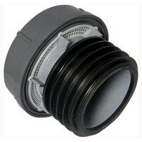 FloPlast Anthracite Grey Push-Fit Air Admittance Valve - 110mm