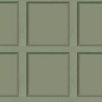 Holden Decor Modern Wood Panel Green Wallpaper - 10.05m x 53cm