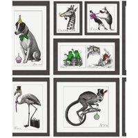 Holden Decor Mad Dogs Multi Wallpaper - 10.05m x 53cm