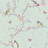 Holden Decor Phoebe Soft Teal Wallpaper - 10.05m x 53cm