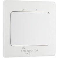 BG Evolve 10A Triple Pole Fan Isolator Switch - Pearlescent White