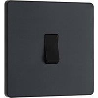 BG Evolve 20A 16Ax Single Intermediate Light Switch - Matt Grey
