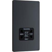 BG Evolve 115/240V Dual Voltage Shaver Socket - Matt Grey